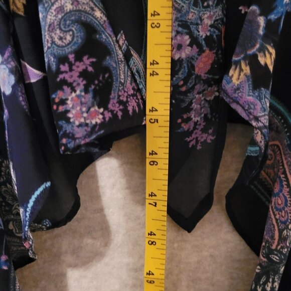 Roz & Ali Womens Sleeveless Multi-Color Dress Size 10 Fairy Flowy - Picture 16 of 16